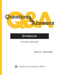 cover of the book Questions & Answers: Evidence, Fourth Edition