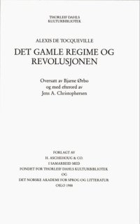 cover of the book Det gamle regime og revolusjonen