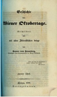 cover of the book Geschichte der Wiener Oktobertage