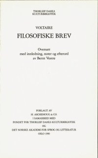 cover of the book Filosofiske brev