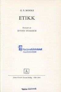 cover of the book Etikk