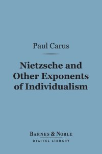 cover of the book Nietzsche and Other Exponents of Individualism