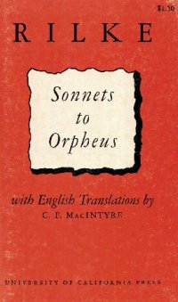 cover of the book Sonnets to Orpheus [English, German]