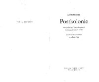 cover of the book Postkolonie. Zur politischen Vorstellungskraft im zeitgenössischen Afrika