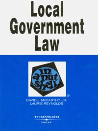 cover of the book Local Government Law in a Nutshell