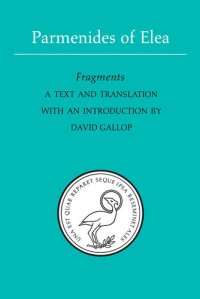 cover of the book Parmenides of Elea: A text and translation with an introduction