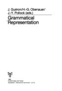 cover of the book Grammatical Representation