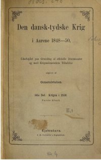 cover of the book Den dansk-tydske Krig i Aarene 1848-1850