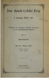 cover of the book Den dansk-tydske Krig i Aarene 1848-1850