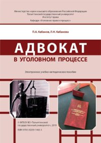 cover of the book Адвокат в уголовном процессе: учеб.-методическое пособие