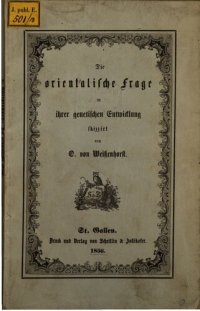 cover of the book Die orientalische Frage in ihrer genetischen Entwicklung