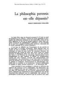 cover of the book La philosophia perennis est-elle dépassée ?