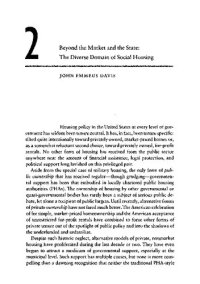 cover of the book The Affordable City - toward a third sector housing policy - Chapter 2 Beyond the Market and the State - The Diverse Domain of Social Housing