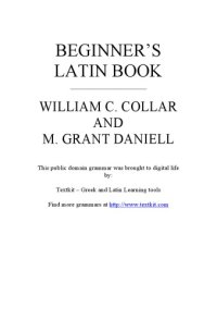 cover of the book Beginner's Latin book