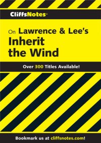 cover of the book CliffsNotes on Lawrence & Lee's Inherit the Wind