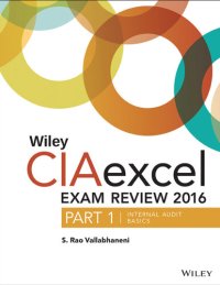 cover of the book Wiley CIAexcel Exam Review 2016: Part 1, Internal Audit Basics