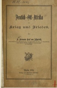 cover of the book Deutsch-Ost-Afrika in Krieg und Frieden