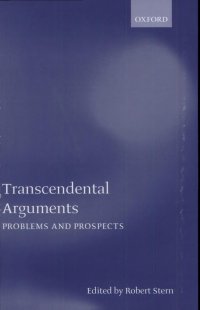 cover of the book Transcendental Arguments: Problems and Prospects