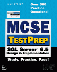 cover of the book McSe Testprep: SQL Server 6.5 Design & Implementation