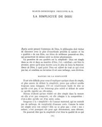 cover of the book La simplicité de Dieu