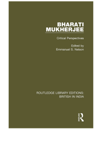 cover of the book Bharati Mukherjee: Critical Perspectives