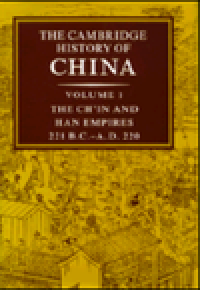 cover of the book The Cambridge History of China. Volume 1