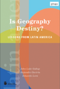 cover of the book Is Geography Destiny? Lessons from Latin America