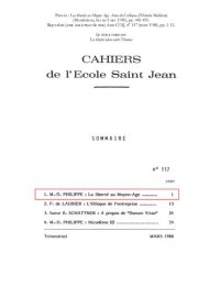 cover of the book La liberté selon saint Thomas