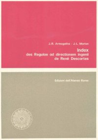 cover of the book Index des Regulae ad directionem ingenii de René Descartes