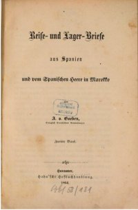 cover of the book Reise- und Lager-Briefe aus Spanien und vom spanischen Heere in Marokko