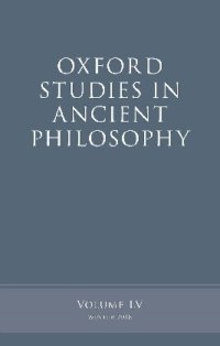 cover of the book Oxford Studies in Ancient Philosophy, Volume LV