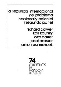 cover of the book La Segunda Internacional y el problema nacional y colonal (segunda parte)