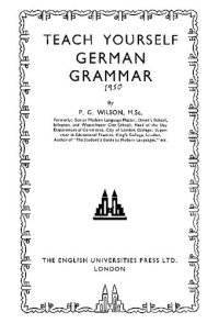 cover of the book Teach Yourself German Grammar