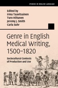 cover of the book Genre in English Medical Writing, 1500–1820: Sociocultural Contexts of Production and Use