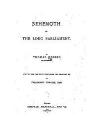 cover of the book Behemoth, or the Long Parliament