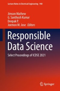 cover of the book Responsible Data Science: Select Proceedings of ICDSE 2021