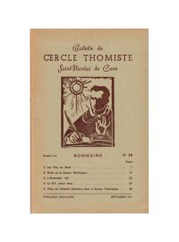 cover of the book Commentaires de la Somme Théologique de Saint Thomas dans le Bulletin du Cercle Thomiste - 1961-1988