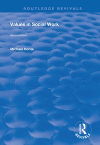 cover of the book Values in Social Work