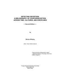 cover of the book Detecting Deception: A Bibliography of Counterdeception