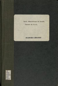 cover of the book Statuts du P.D.G.