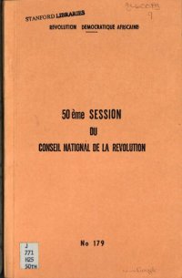 cover of the book 50ème session du Conseil national de la révolution