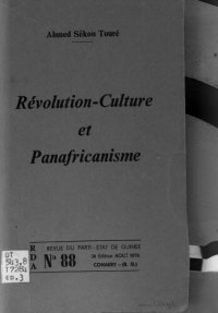 cover of the book Révolution-culture et panafricanisme