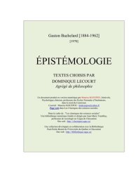 cover of the book Epistémologie