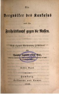 cover of the book Die Bergvölker des Kaukasus und ihr Freiheitskampf gegen die Russen