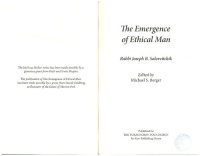 cover of the book The Emergence of Ethical Man