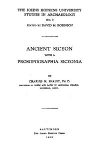 cover of the book Ancient Sicyon: With a prosopographia Sicyonia