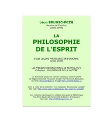 cover of the book La philosophie de l'esprit