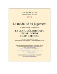 cover of the book Les modalités du jugement. La vertu métaphysique du syllogisme selon Aristote