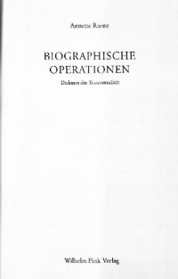 cover of the book Biographische Operationen: Diskurse der Transsexualität