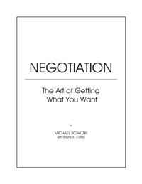 cover of the book Negotiation: The Art of Getting What You Want 